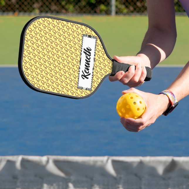 Leo Zodiac Symbol Element von Kenneth Yoncich Pickleball Schläger (InSitu)