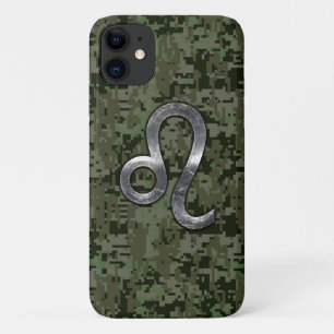 Leo Zodiac Symbol Green Digital Camouflage title_seo2