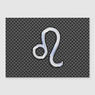 Leo Zodiac Symbol Magnetkarte