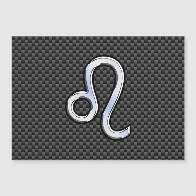 Leo Zodiac Symbol Magnetkarte (Vorderseite)
