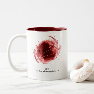 Leo-Zodiac-Tasse Zweifarbige Tasse