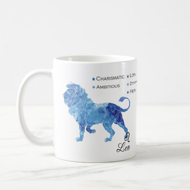 Leo Zodiac Traits Mug (Gauche)