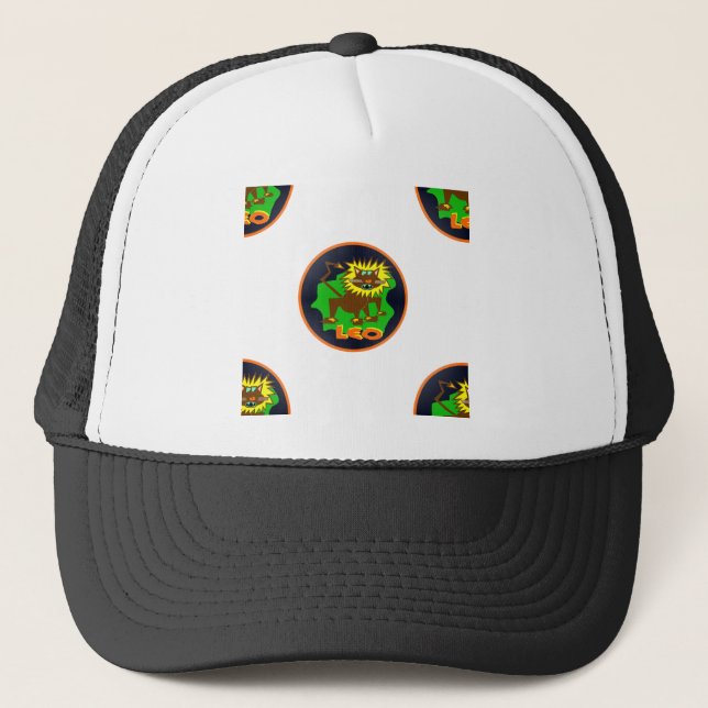 Leo zodiac truckerkappe (Vorderseite)