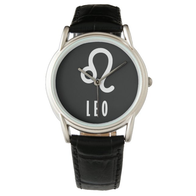 Leo zodiac-Zeichen Armbanduhr (Vorderseite)