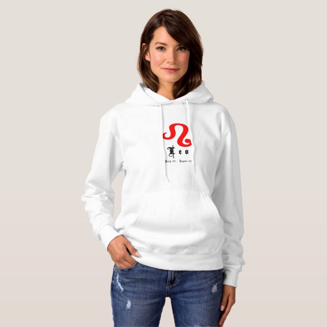 Leo zodiac-Zeichen Hoodie (Vorne ganz)