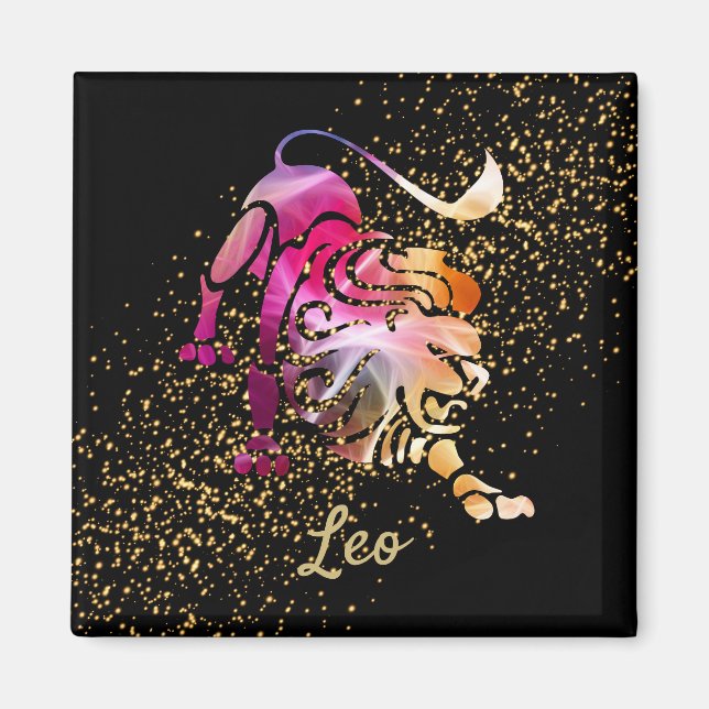 Leo - Zodiac-Zeichen Magnet (Vorne)
