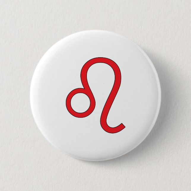 Leo, Zodiaksymbol, Horoskop Button (Vorderseite)