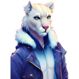 León alvino con cazadora prozellantasse