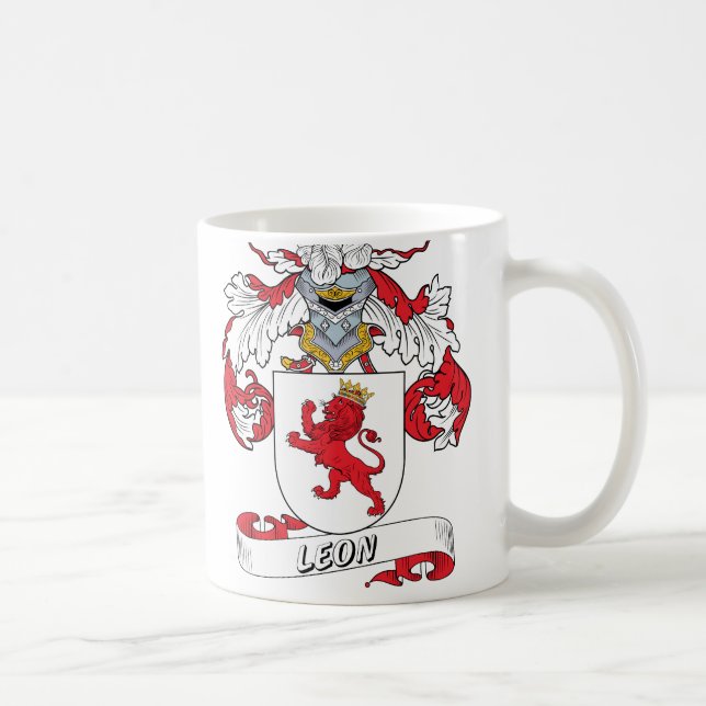 Leon-Familienwappen Kaffeetasse (Rechts)