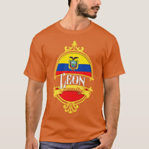 Leon Family Ecuador Flagge T-Shirt
