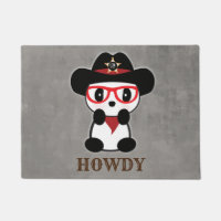 Leon the Panda Bear - Cowboy Panda Bear
