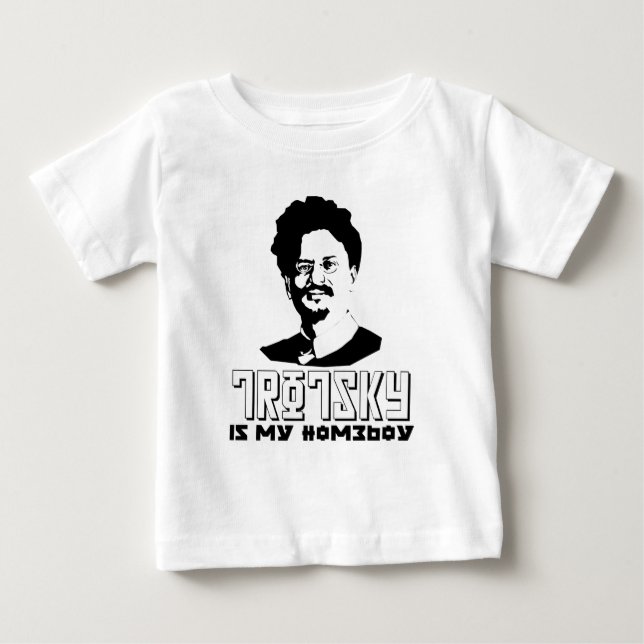 Leon Trotsky ist mein Homeboy Baby T-shirt (Vorderseite)