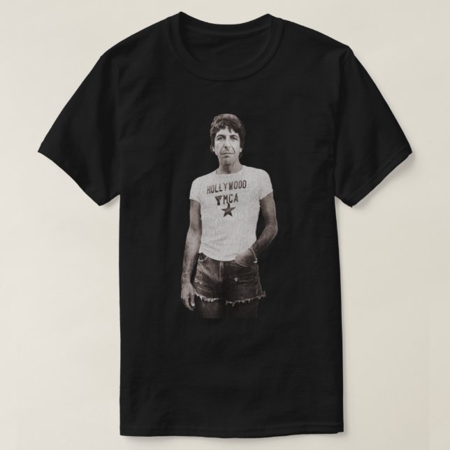 Leonard Cohen Lässig Icon T-Shirt (Design vorne)