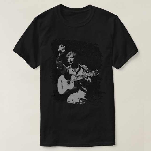 Leonard Cohen Retro-Poster T-Shirt (Design vorne)