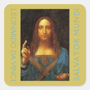 Leonardo da Vinci 1500 Quadratischer Aufkleber