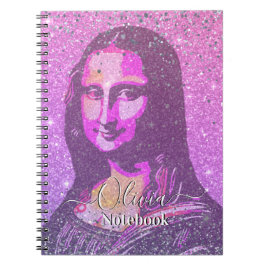 Leonardo Da Vinci Abstract Mona Lisa Notizblock