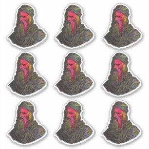 Leonardo Da Vinci Abstraktes Kunst-Sticker-Pack Aufkleber