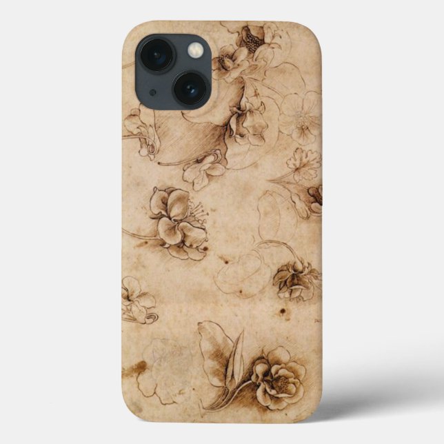 Leonardo Da Vinci Blume IPhone Fall Case-Mate iPhone Hülle (Rückseite)