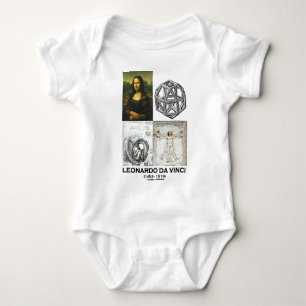Leonardo da Vinci Collage (Sammlung der Werke) Baby Strampler
