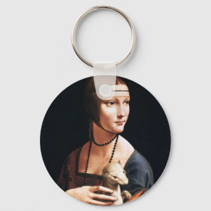 Leonardo da Vinci-Dame mit einer Schlüsselanhänger