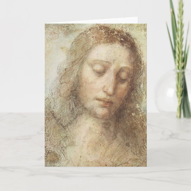 Leonardo da Vinci - der Christus Karte (Vorderseite)