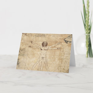 Leonardo da Vinci Der Vitruvianische Mann Karte