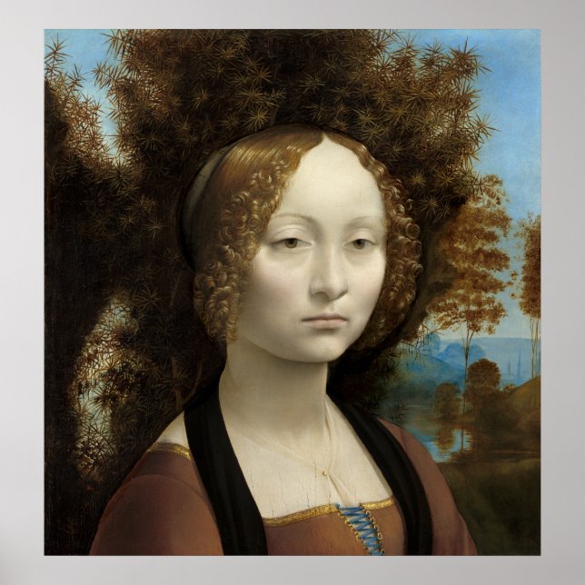 Leonardo da Vinci Ginevra de' Benci MASI Poster (Vorne)