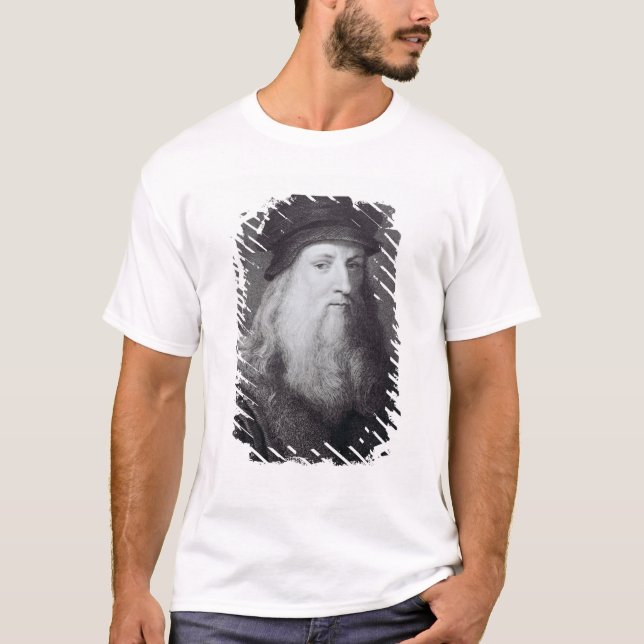 Leonardo da Vinci, graviert durch RAPHAEL T-Shirt (Vorderseite)