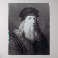 Leonardo da Vinci, graviert von Raphael