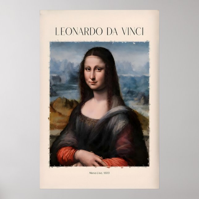 Leonardo da Vinci Kunstprint - Mona Lisa503 Ikonis Poster (Vorne)