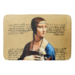 Leonardo da Vinci Lady mit Ermine Badematte