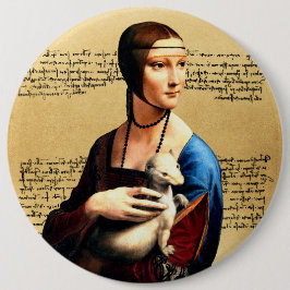 Leonardo da Vinci Lady mit Ermine Button