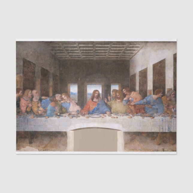 Leonardo Da Vinci | Letztes Abendessen (1495-1498) Seidenpapier (Vorderseite)