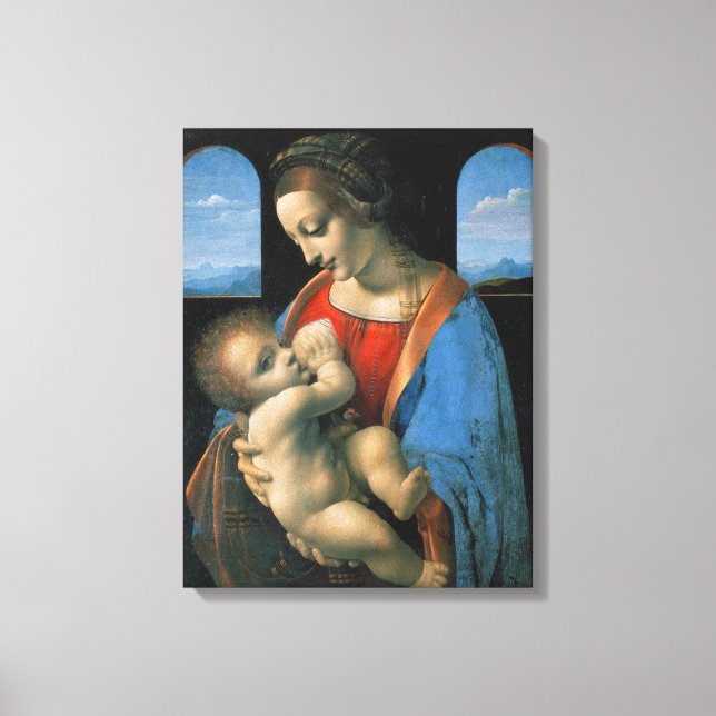 Leonardo da Vinci Madonna Lita Leinwanddruck (Vorderseite)