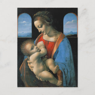 Leonardo da Vinci Madonna Lita Postkarte