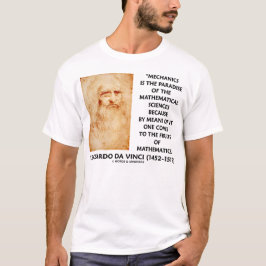 Leonardo da Vinci-Mechaniker-mathematische T-Shirt