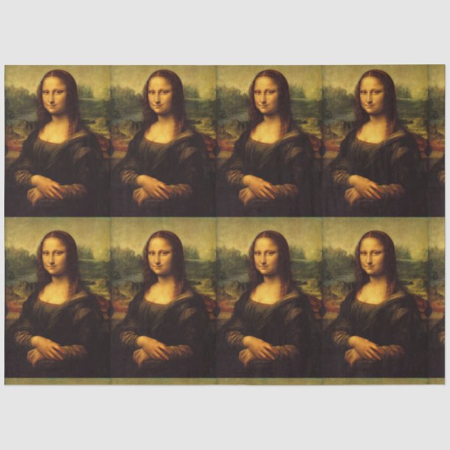 LEONARDO DA VINCI MONA LISA ART TISSUPAPIER SEIDENPAPIER (Vorderseite)