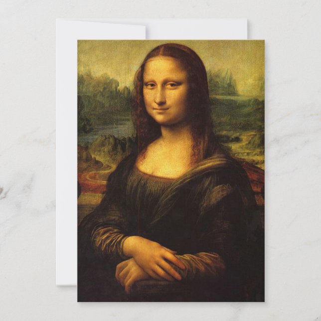Leonardo da Vinci | Mona Lisa Einladung (Vorderseite)