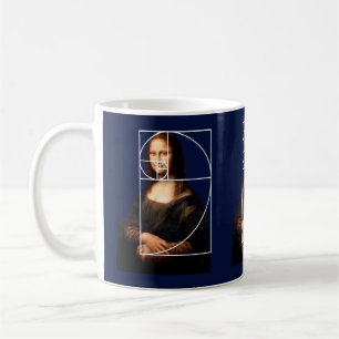 Leonardo da Vinci Mona Lisa Fibonacci Sequence Kaffeetasse