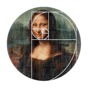 Leonardo da Vinci Mona Lisa Fibonacci Sequence Schneidebrett