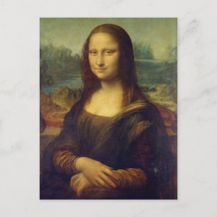 Leonardo da Vinci - Mona Lisa Gemälde Postkarte