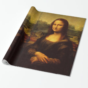 Leonardo Da Vinci Mona Lisa Kunstmalerei Geschenkpapier