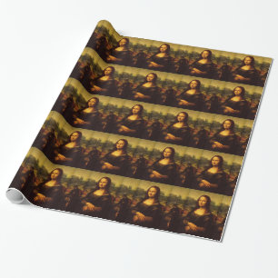 Leonardo Da Vinci Mona Lisa Kunstmalerei Geschenkpapier
