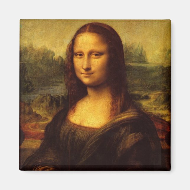 Leonardo Da Vinci Mona Lisa Kunstmalerei Magnet (Vorne)