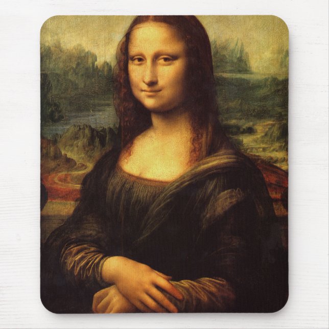 LEONARDO DA VINCI - Mona Lisa, La Gioconda 1503 Mousepad (Vorne)