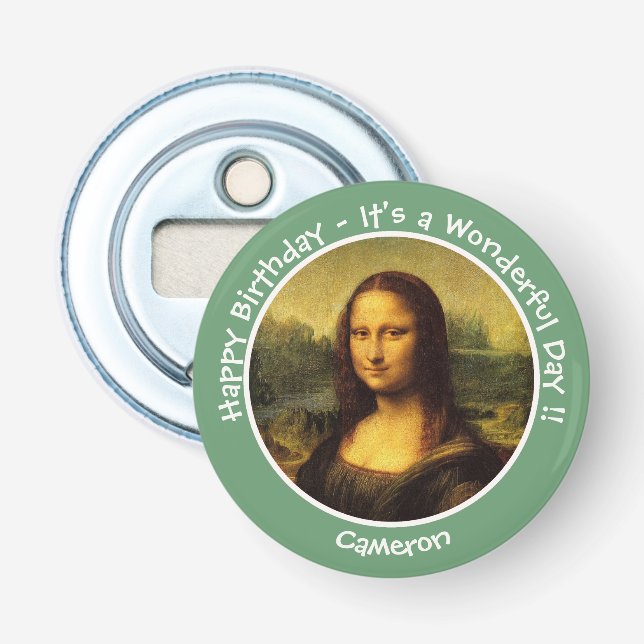 Leonardo da Vinci Mona Lisa Party Collection Flaschenöffner (Vorderseite)