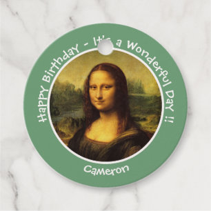 Leonardo da Vinci Mona Lisa Party Collection Geschenkanhänger
