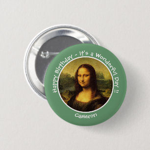 Leonardo da Vinci Mona Lisa Party Kollektion Button