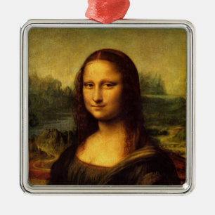 Leonardo da Vinci - Mona Lisa Silbernes Ornament
