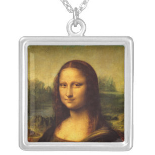 Leonardo da Vinci - Mona Lisa Versilberte Kette